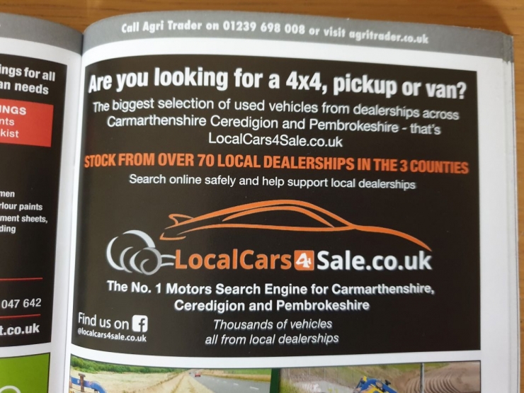 Our advert looking great in Agri Trader this month